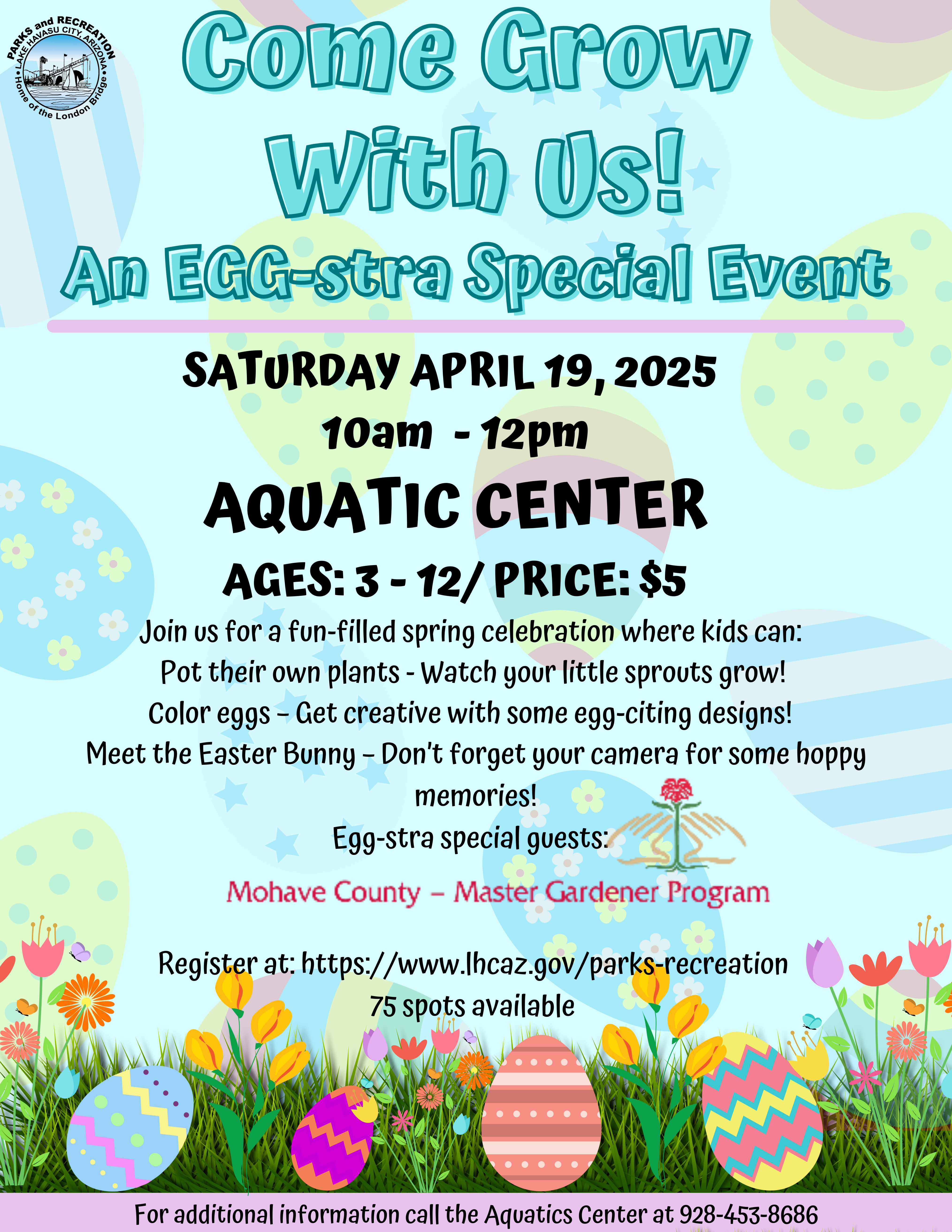 Come Grow with us- An Egg-stra Special Event